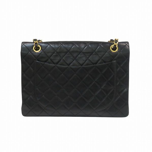 シャネル CHANEL デカマトラッセ34 ダブルチェーン ラムスキン バッグ ショルダーバッグ レディース
