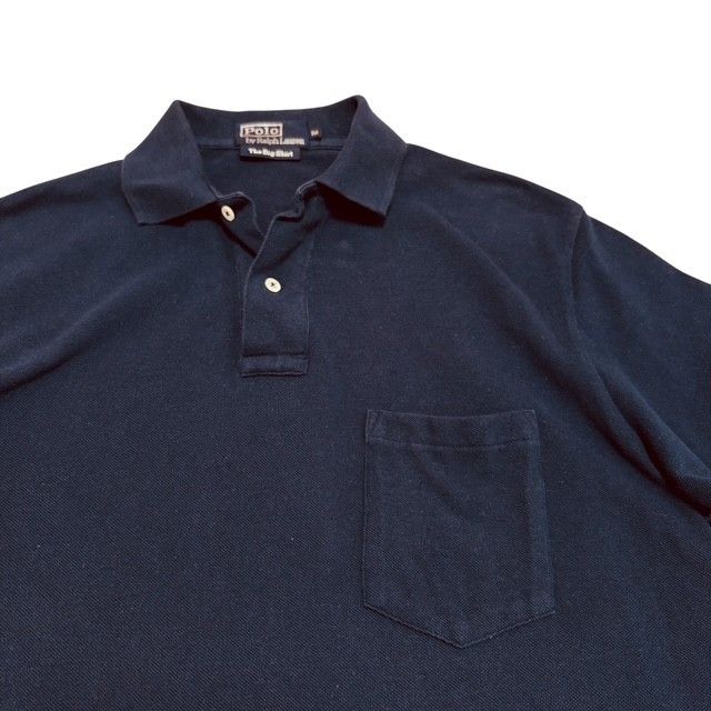 ポロバイラルフローレン　ポロシャツ　裾ポニー　BIG SHIRT ネイビー　XL ラルフローレン “The Big Shirt”ネイビー ポロシャツ M 裾ポニー
