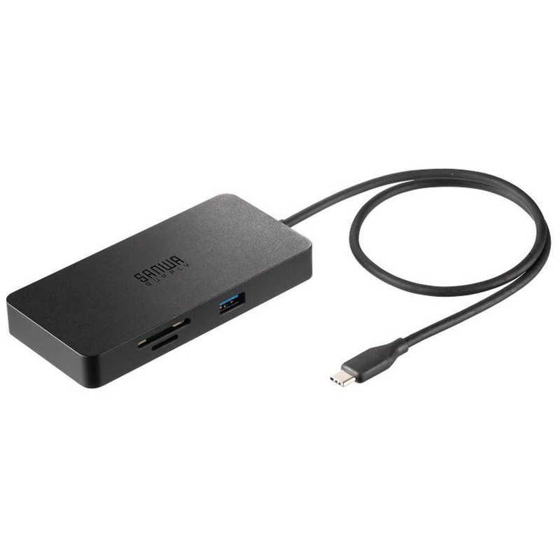 未開梱 サンワサプライ USB Type-C ドッキングステーション USB-DKM5BKN