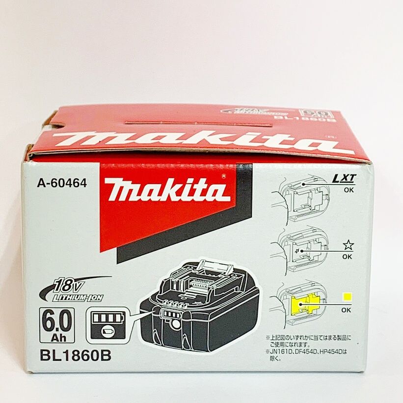 未使用品③】☆makita リチウムイオンバッテリ 18V 6.0Ah BL1860B A