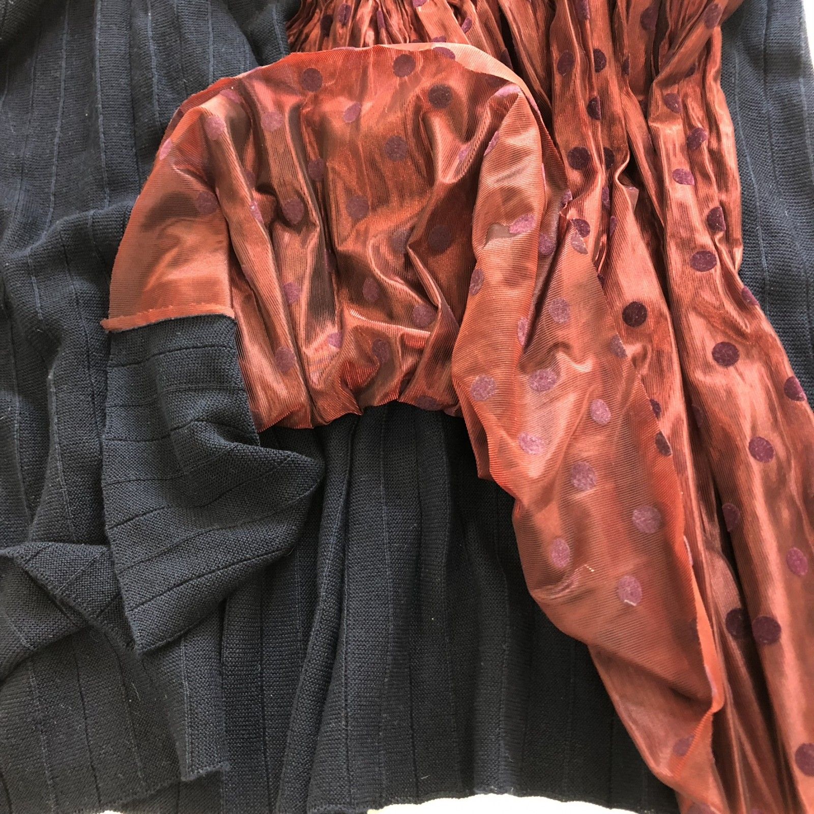 ZUCCA】ズッカ 紺 ロングスカート レディース ZUCCaズッカ／紺M／膝下  