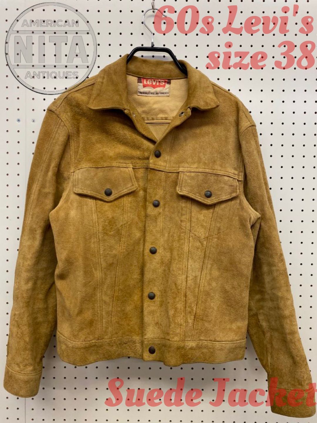 Levi 60s スエード 70505 レザージャケット 3rd 復刻 40 リーバイス