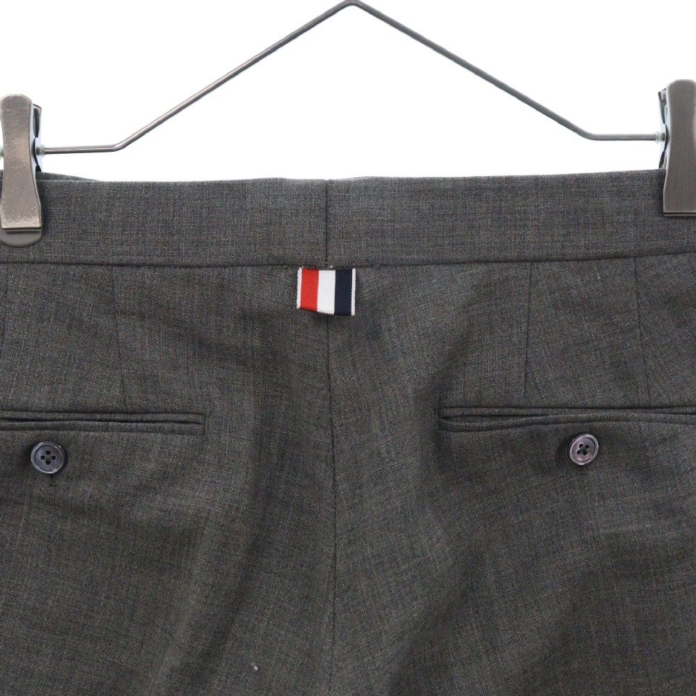 THOM BROWNE トムブラウン 18SS Side Zip Low Rise Skinny Trousers MTC058A サイドジップ スキニースラックスパンツ グレー THOM BROWNE (トムブラウン) 18SS Side Zip Low Rise Skinny Trousers