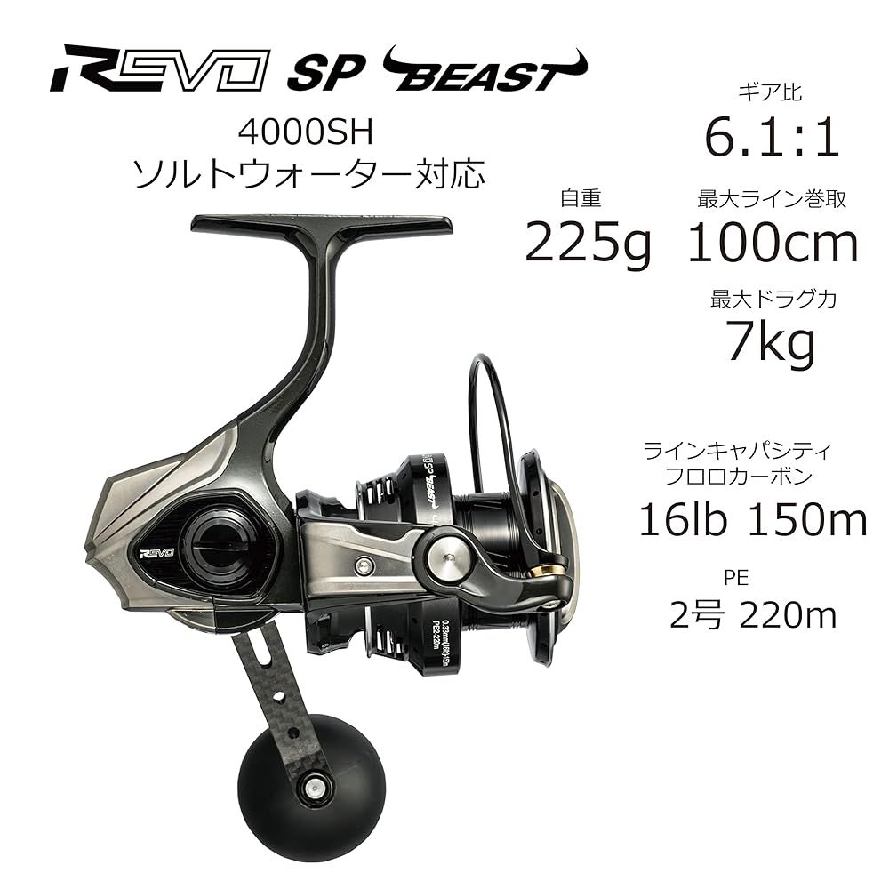 AbuGarcia アブガルシア Revo SP Beast 4000 SH レボビースト スピニングリール