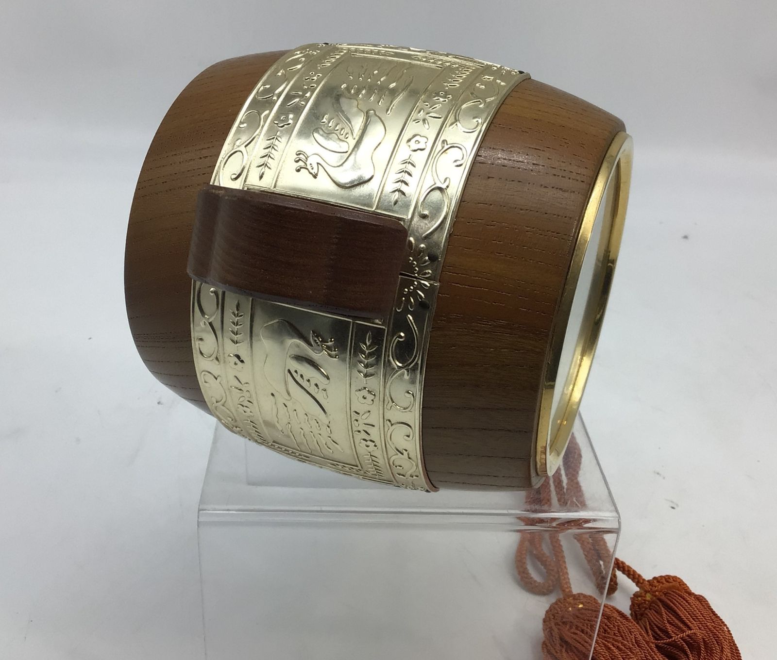 3470 【稼動品】 TOYO/東洋時計 木製 打出の小槌 置き時計 fukuguchi