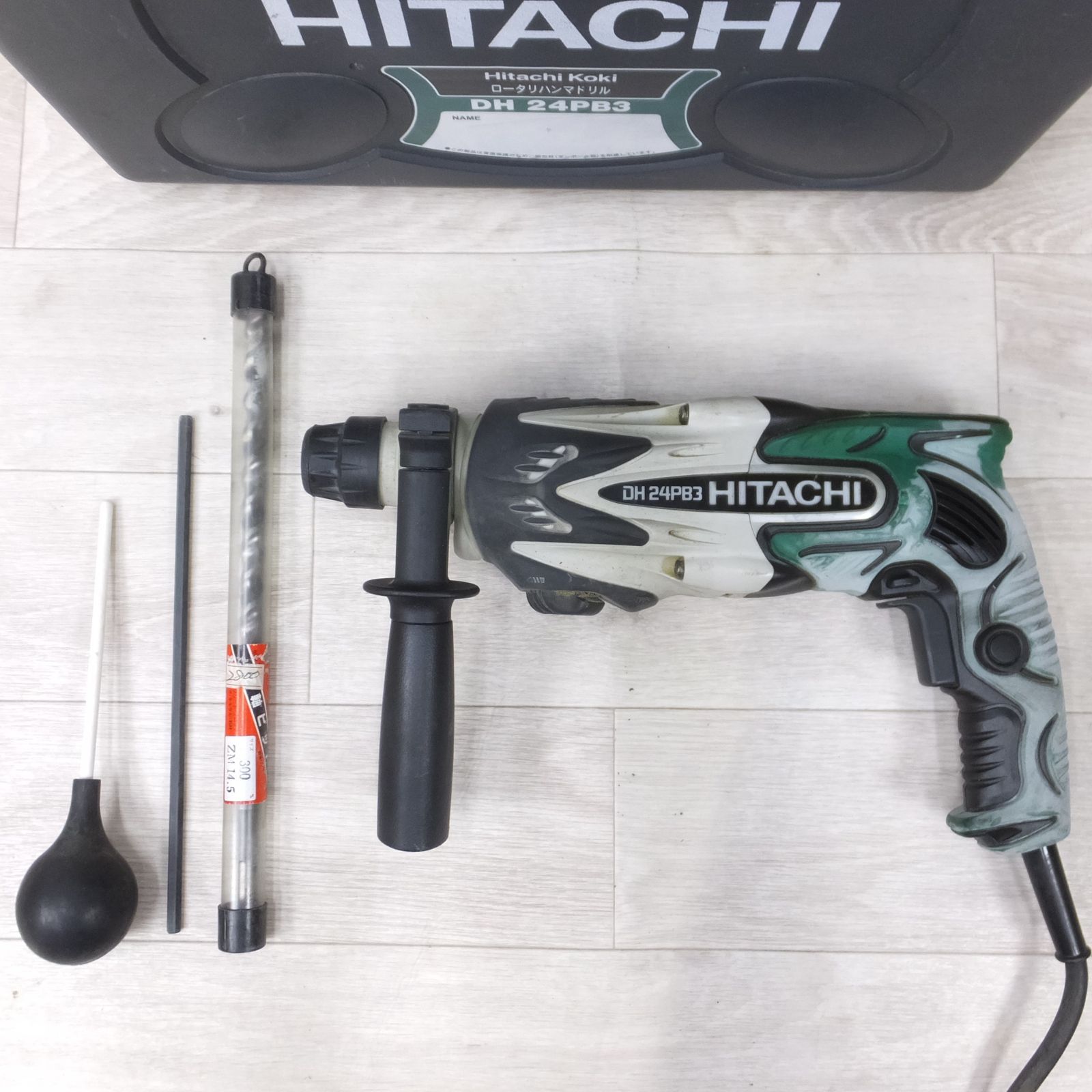 送料無料] 付属品付き◇日立工機 ロータリ ハンマ ドリル 24mm 100V  