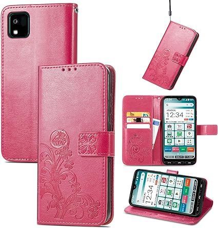  【在庫処分】に適用する京セラ かんたんスマホ3 A205KC ケース 手帳型 ノートブック型携帯電話保護カバー多機能携帯電話ホルスター財布携帯電話ホルダーバンプパターンテクスチャ耐久性摩 応募券