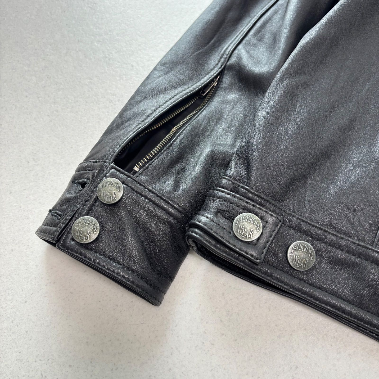 ジャケット・アウター JACKROSE leather tracker jacket ensembleofdrapery | jack rose leather jacket current price