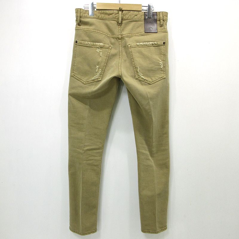 三重本店 DSQUARED2 ディースクエアード デニムパンツ S74LB1281 S30664 ブラウン サイズ 46 108
