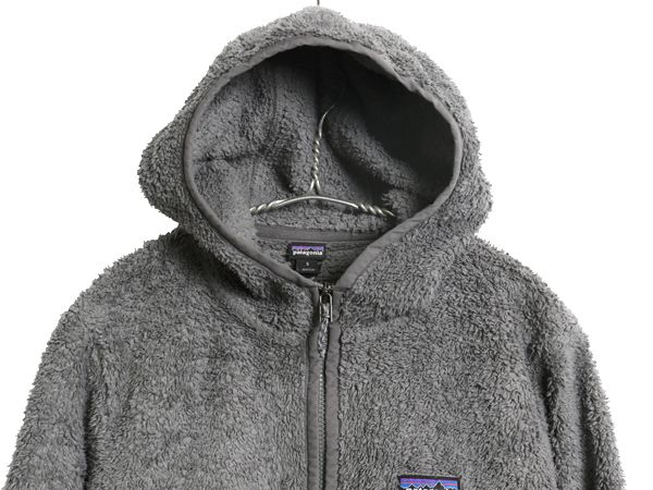 なクーポン配布中! パタゴニア ロスガトス フード プルオーバー レディース S 20年製 ハイ パイル フリース ジャケット ハーフジップ ハイネック パーカー 灰