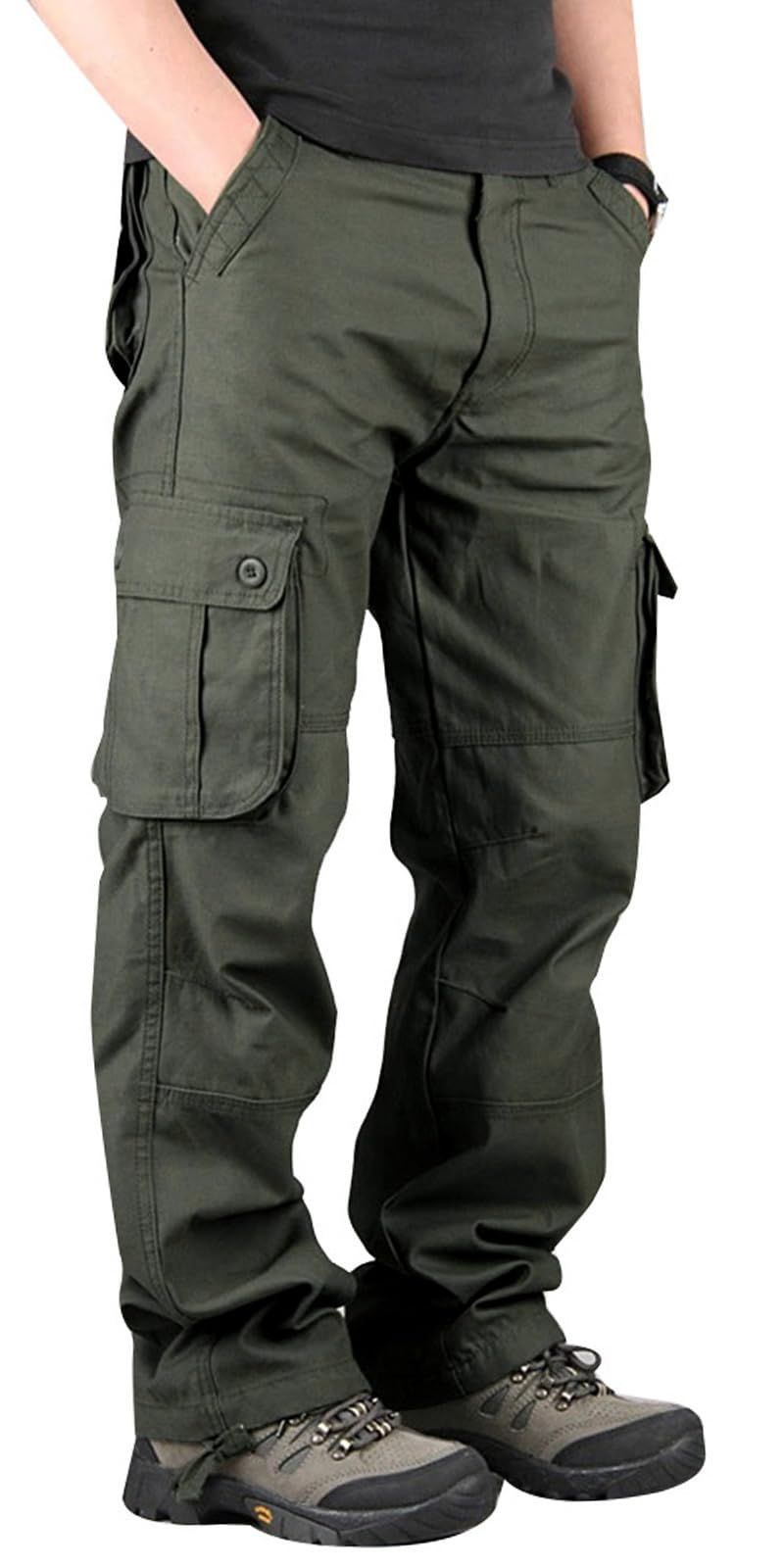 数量 大きいサイズ ゆったり ロングパンツ ワークパンツ ズボン 綿 メンズ カーゴパンツ 無地 Hilarocky