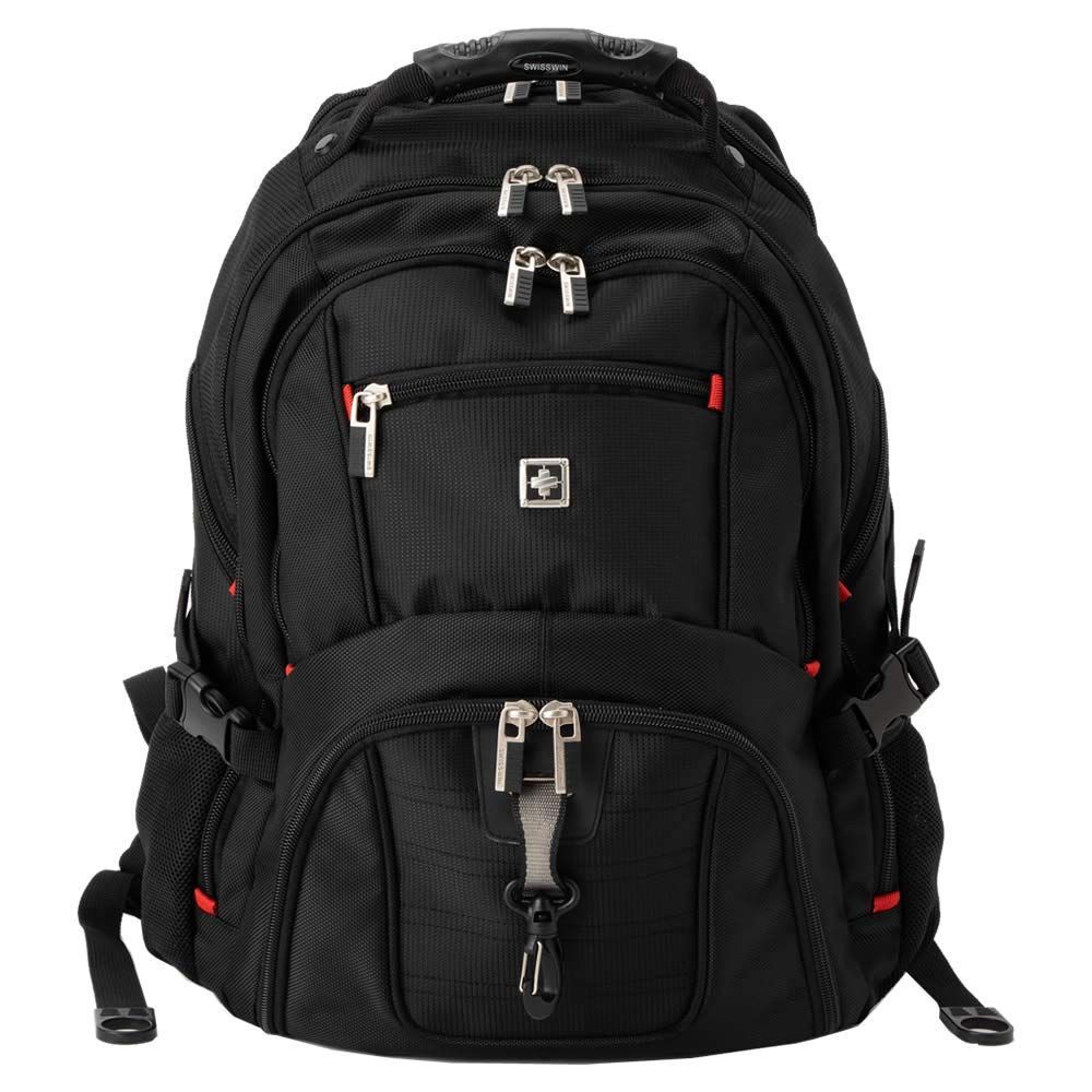 Color ブラック SWISSWIN SW8112Nリュック スイスウィン メンズ リュックサック デイパック バックパック レディース 大容量 38L 通学 ブラック
