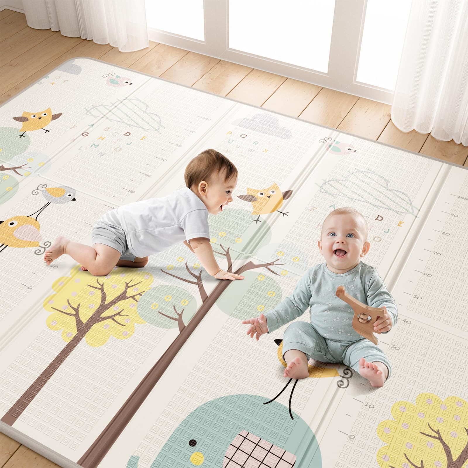 商品 スーパーベビープレイマット - 200x150cm - ベビーの安全 やわらかさ 遊びエリアに