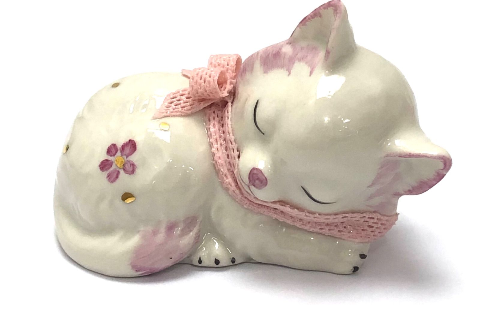 アイリッシュドレスデン 子猫 こねこ 置物 北欧 アイリッシュドレスデン インテリア雑貨 眠り猫 ねこ 置物 IRISH
