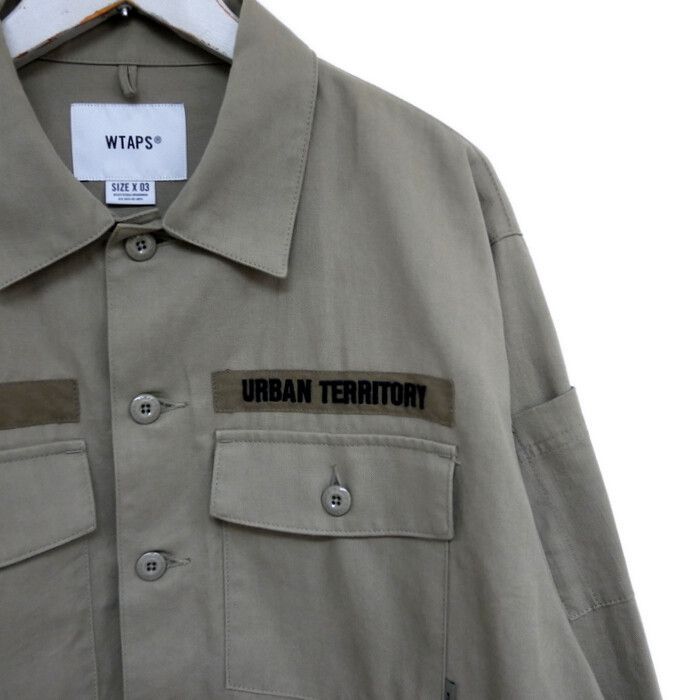 WTAPS ダブルタップス 国内正規 21AW BUDS LS COTTON SERGE ミリタリーシャツ 212BRDT-SHM02 COYOTE  BROWN コヨーテブラウン カーキ 03 L - メルカリ