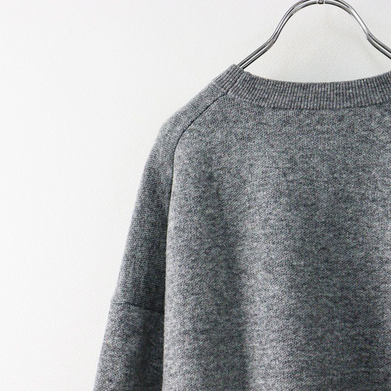 美品　23AW完売品　スピックアンドスパン　ダブルジャガード ビッグカーディガン スピックアンドスパン ダブルジャガードビッグカーディガン