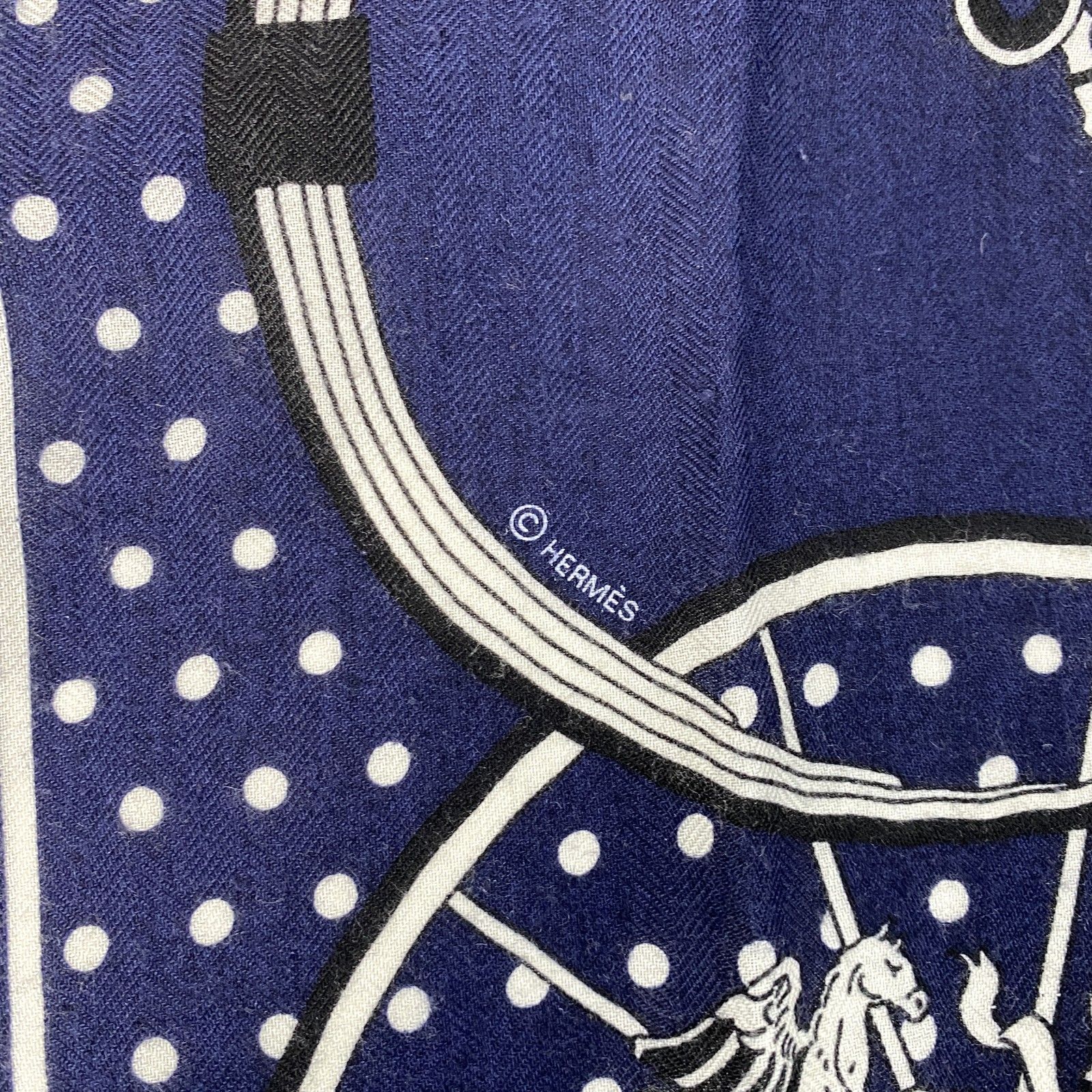 エルメス HERMES レディース カレジェアン スプリングス 140 カシミア 