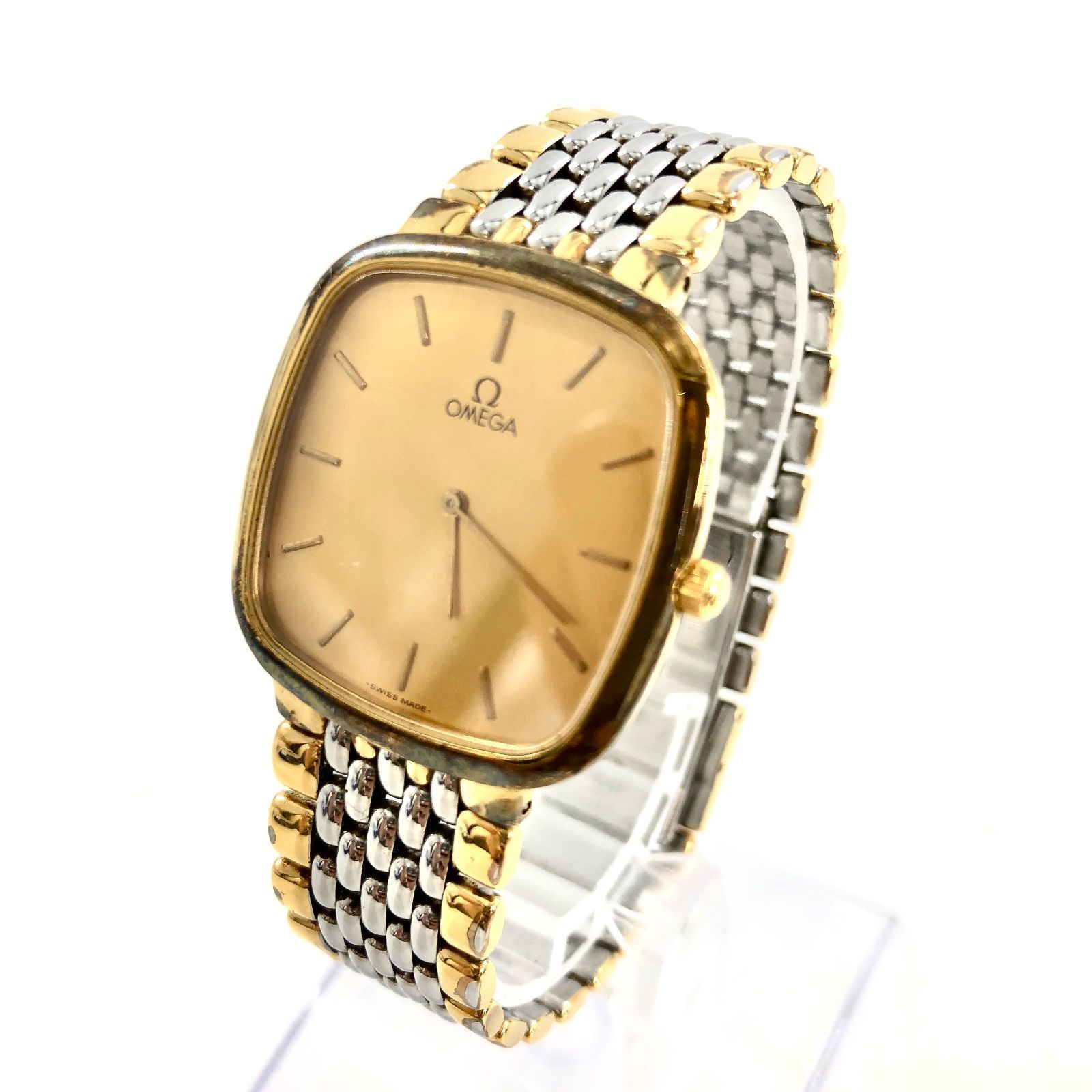 OMEGA De Ville ゴールド 腕時計 クォーツ OMEGA オメガ メンズ腕時計 De ville デヴィル SS×GP/QZ ゴールド文字