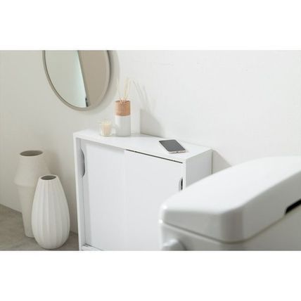 バス・トイレ収納 ラック 幅60cm トイレ収納 キャスター付き 薄型