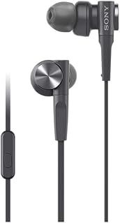 ソニー イヤホン 重低音モデル MDR-XB55AP カナル型 リモコン マイク付き ブラック MDR-XB55AP B