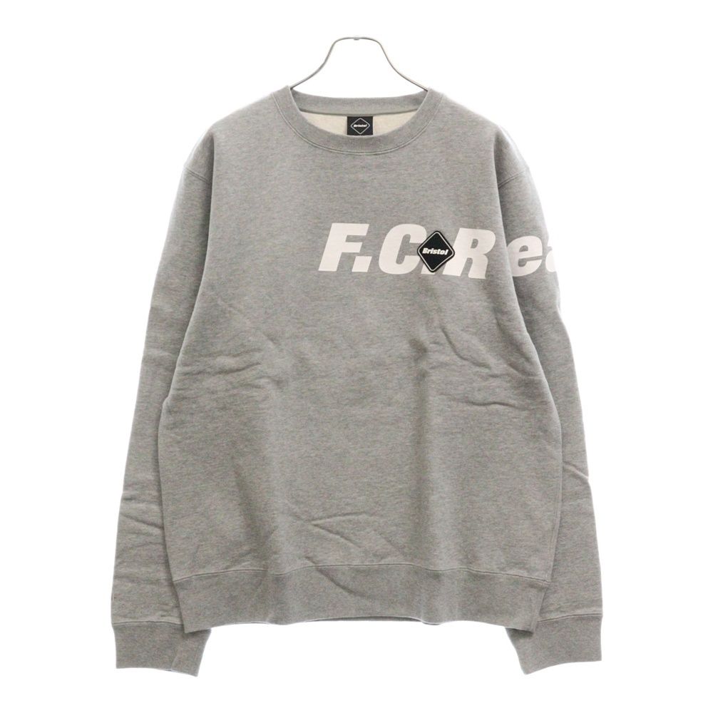 F.C.R.B. (エフシーアールビー) 19AW STRADDLE LOGO CREW NECK SWEAT ストラドルロゴ クルーネックスウェットトレーナー グレー FCRB-192066