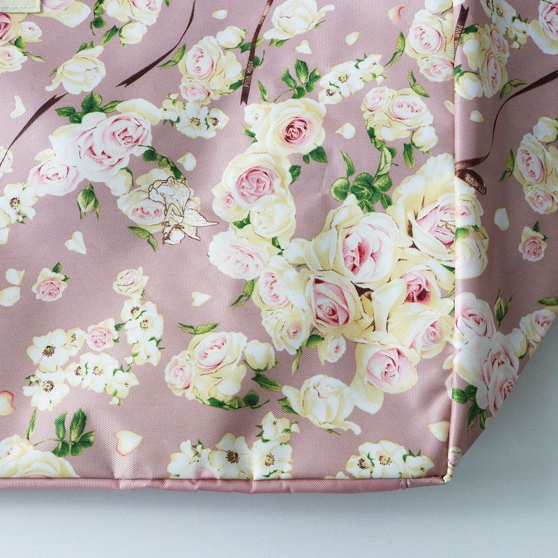 美品 ピンクハウス PINK HOUSE フェアリーローズ柄エコバッグ