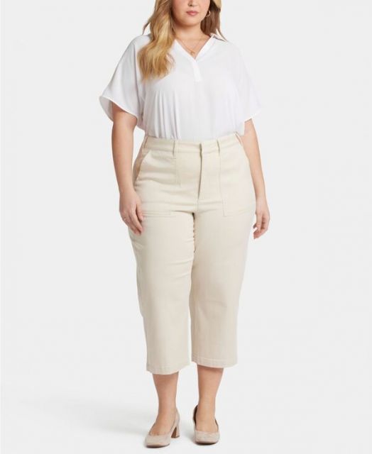 エヌワイディージェイ レディース カジュアルパンツ ボトムス Petite Utility Pants in Stretch Linen in Oxford Navy 送料無料 エヌワイディージェイ レディース カジュアルパンツ