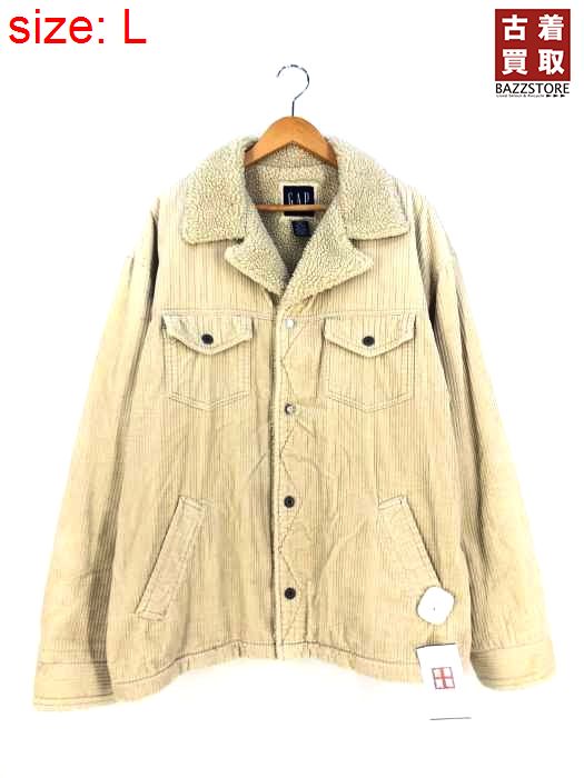 OLD GAP 00s コーデュロイ裏ボアトラッカージャケット Lゆるだぼ