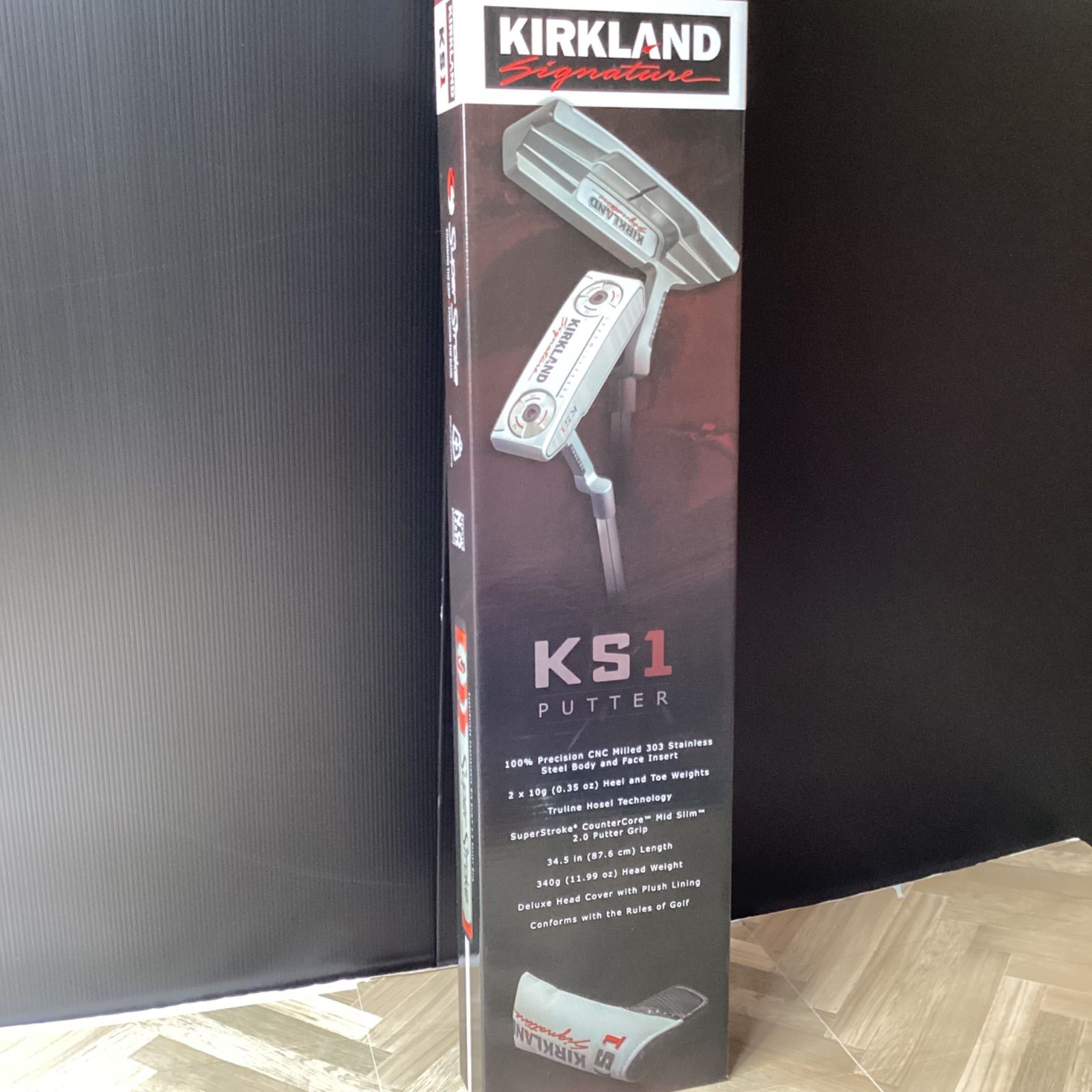 カークランドシグネチャー KS1 ゴルフパター ヘッドカバー付き 右利き 
