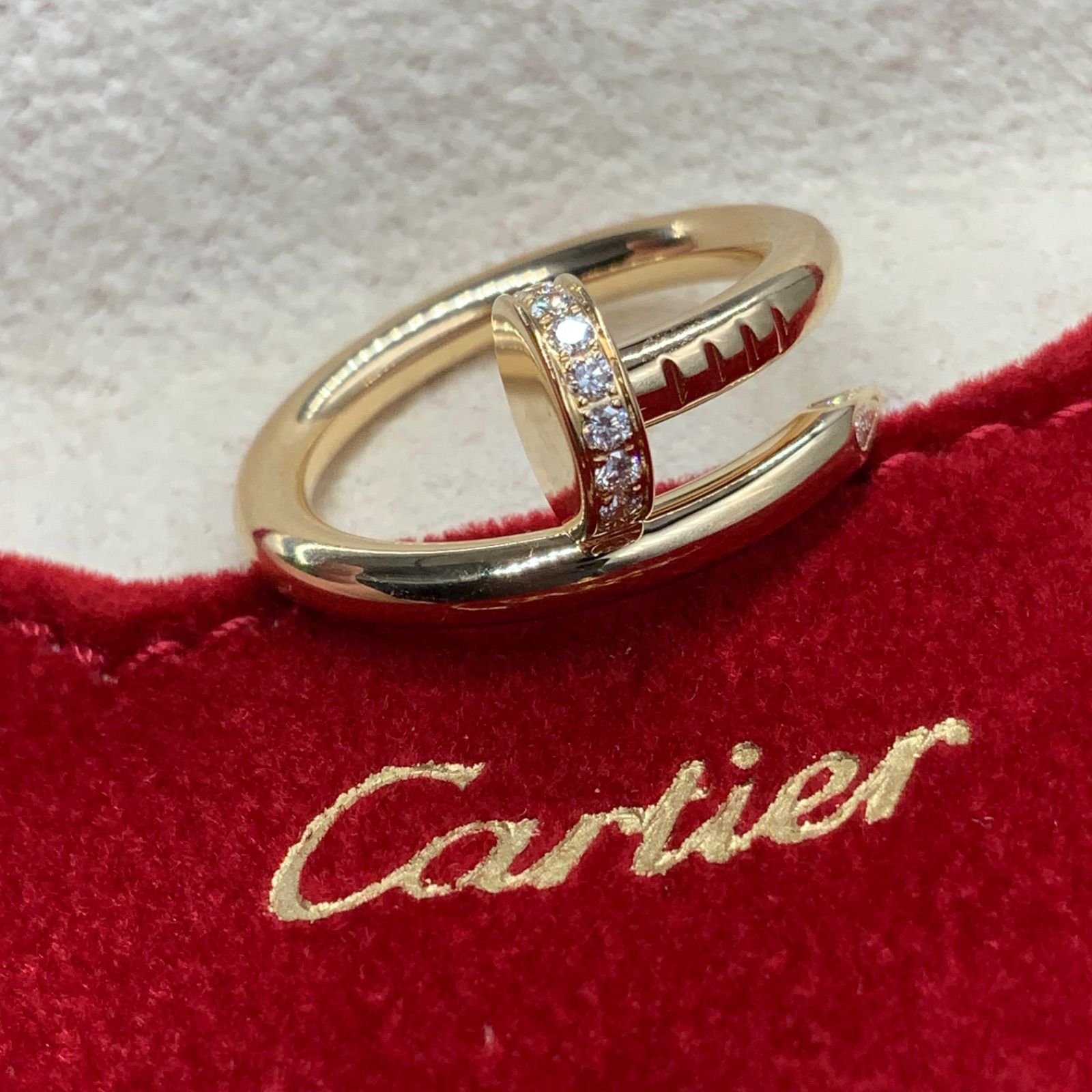 Cartier カルティエ ジュストアンクル ダイヤ リング サイズ49