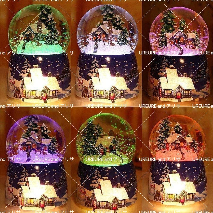 Amazon | スノードーム クリスマスオルゴール クリスマススノー