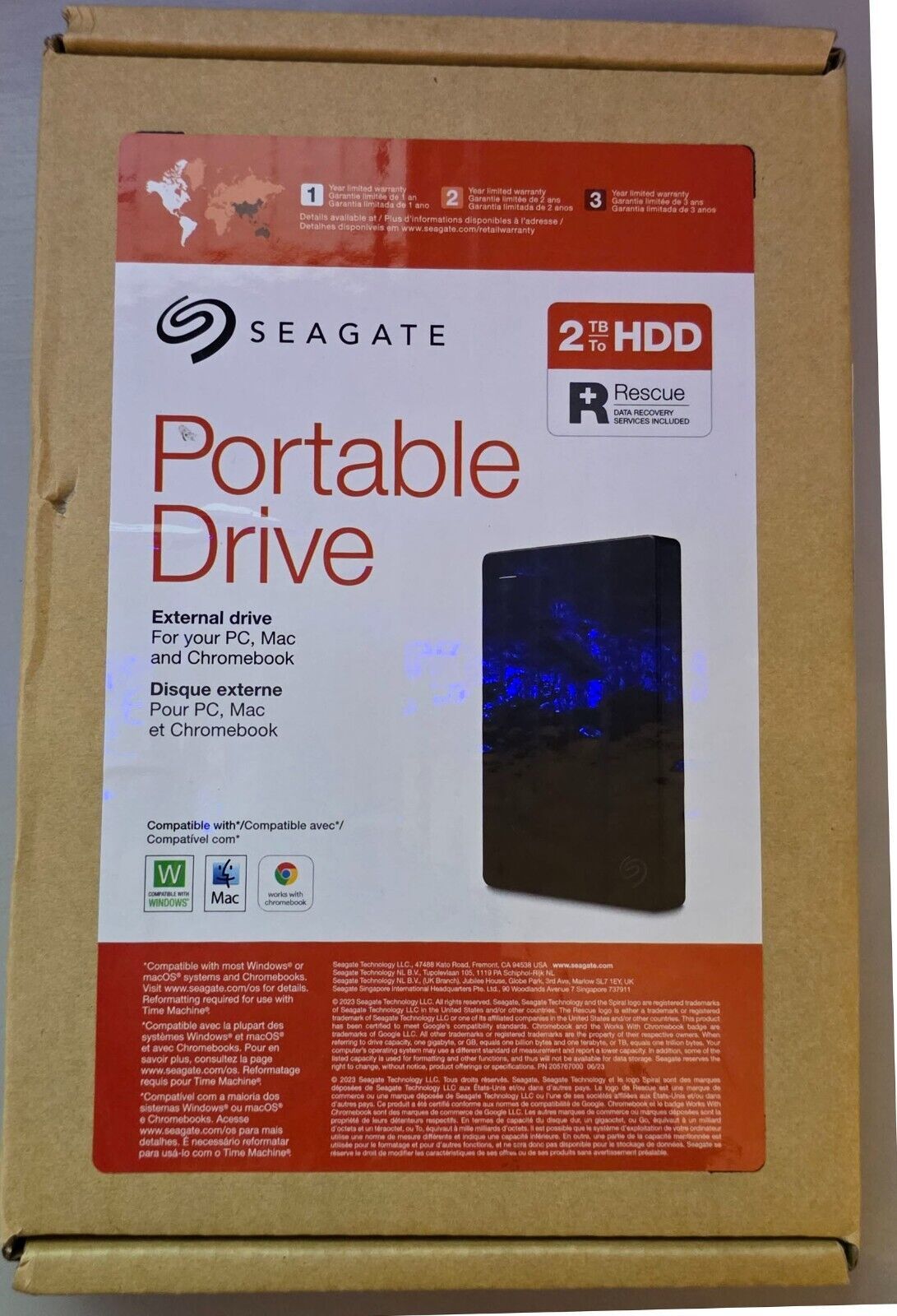 Seagate STGX2000400 2TB ステージ Ptable 外付けハード ドライブ FPC Mac