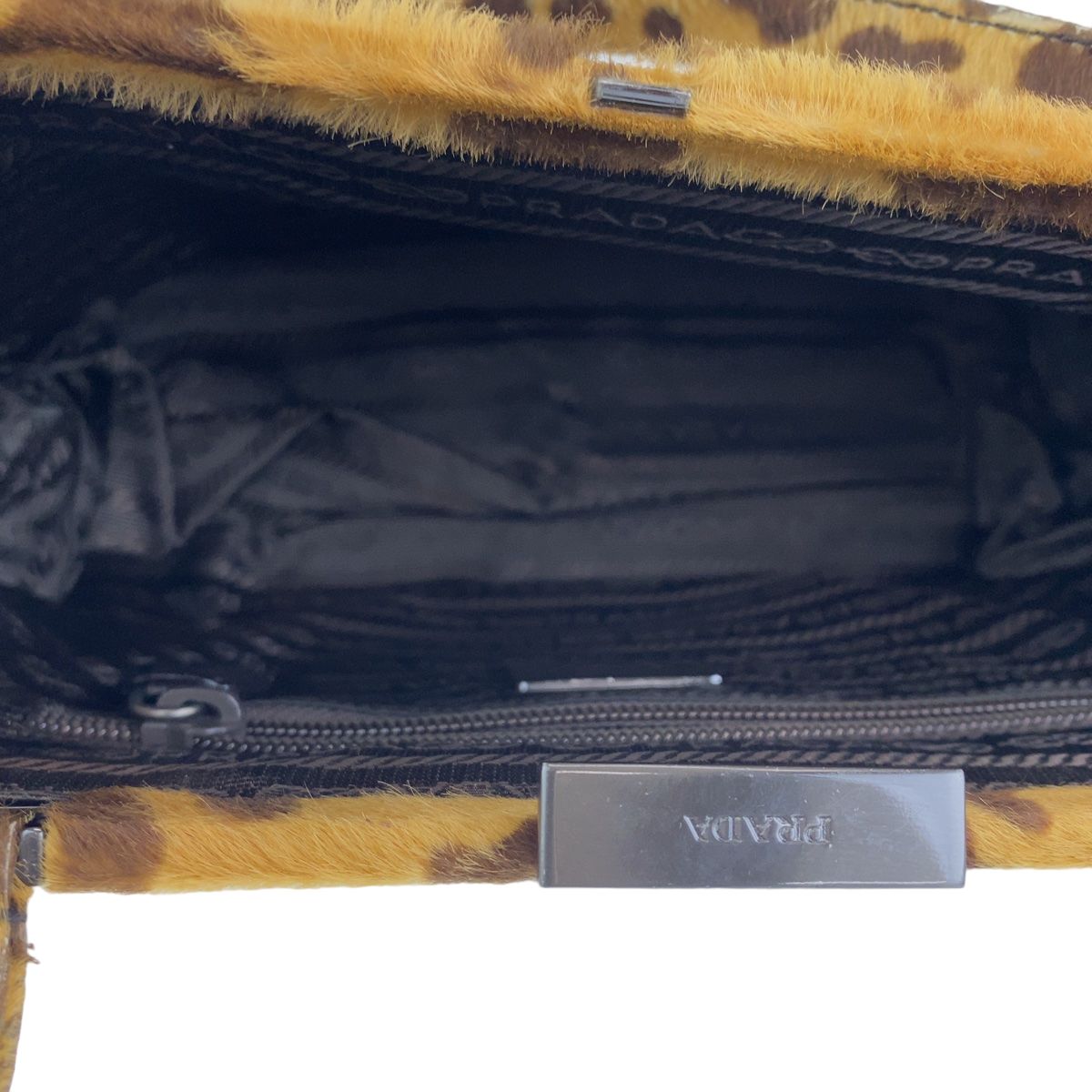 PRADA プラダ レオパード柄 ヒョウ柄 ハラコ トートバッグ