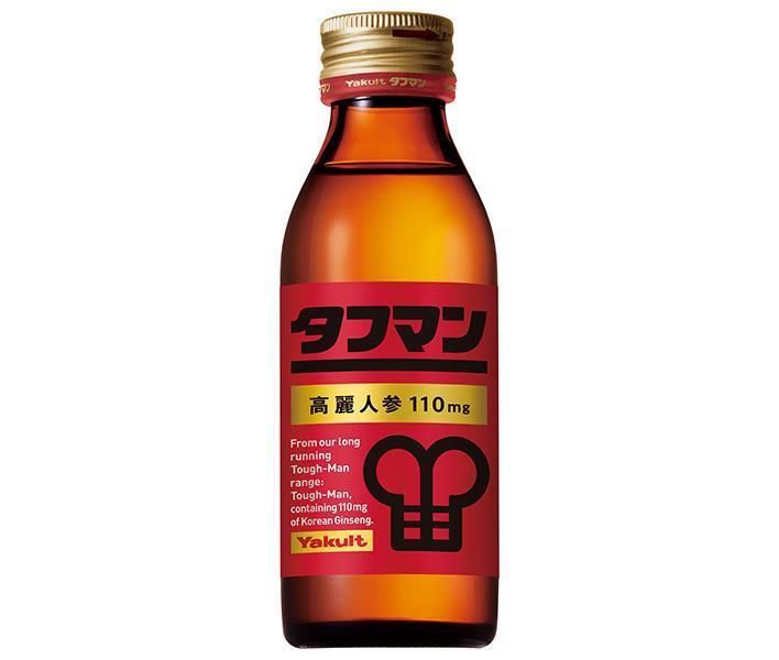 ヤクルト タフマン 10本パック 110ml瓶×40本入× 2ケース ｜ 高麗人参エキス 栄養 ビタミン エネルギー