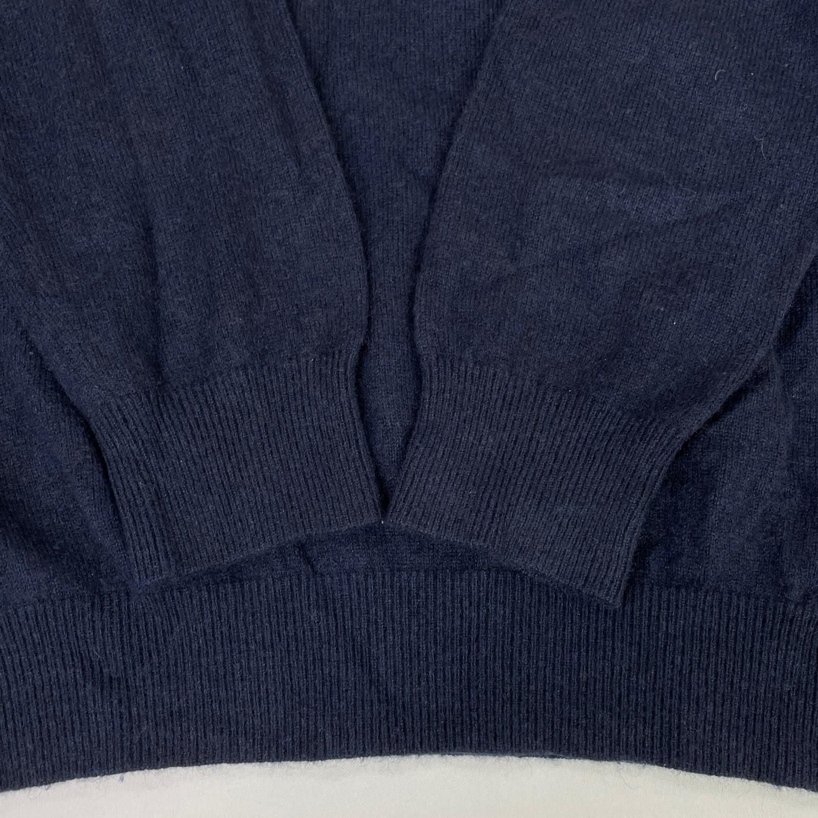 メンズ パーリーゲイツ PEARLY GATES ニット 6 LL 紺 ネイビー 長袖 クルーネック カシミヤ100％ LLC-HASEGAWATOSO_COM