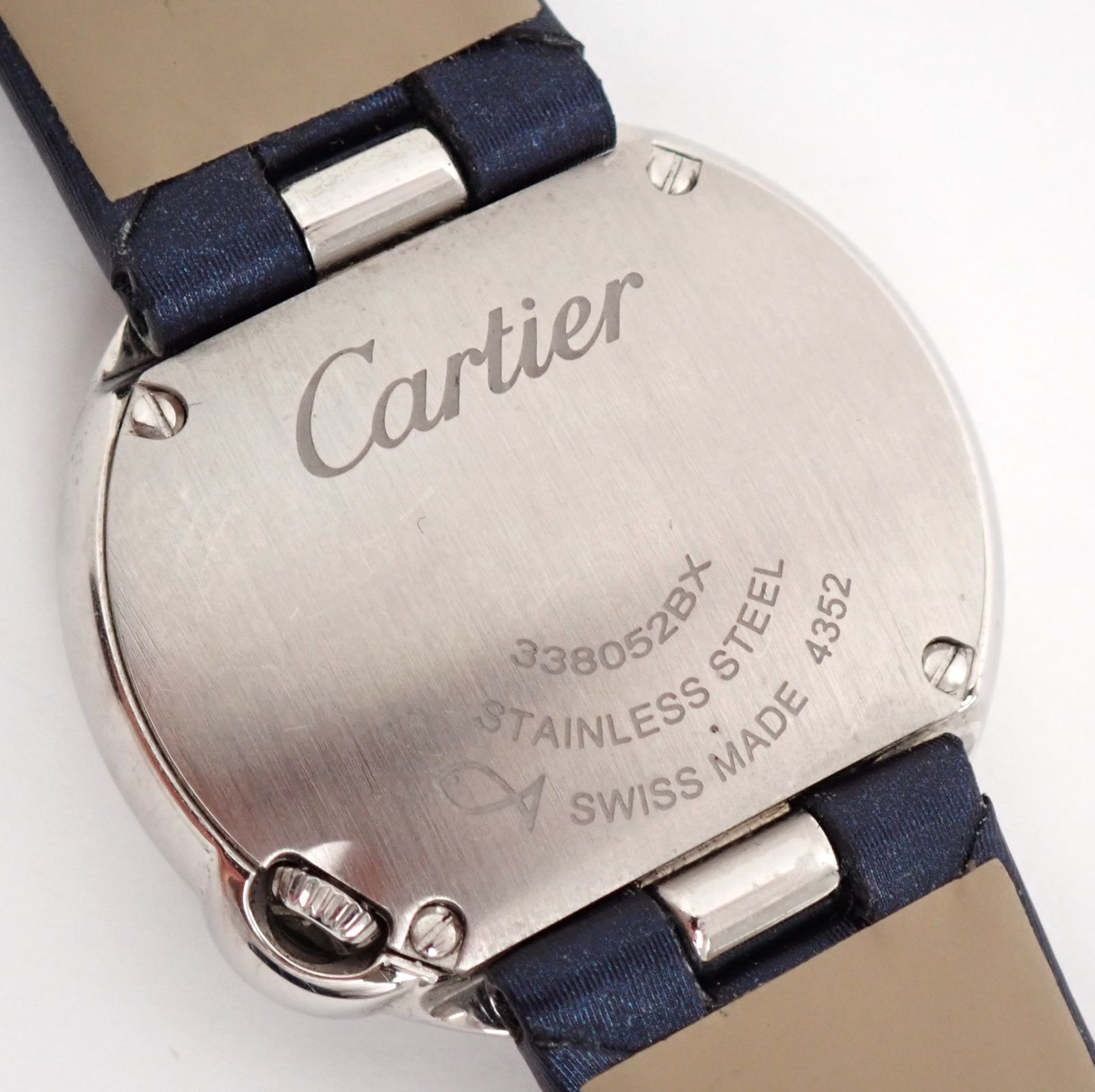 美品 Cartier(カルティエ) バロンブラン W4BL0002 SS/革 QZ クォーツ  