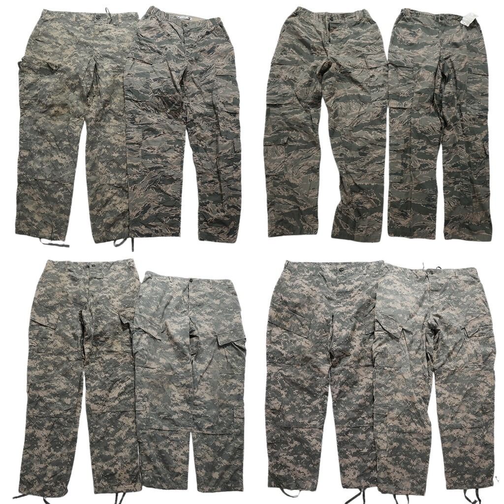 古着卸 米軍実物 ミリタリー コンバットパンツ デジタルタイガーカモ 5枚セット メンズ L ARMY 古着 NA8847