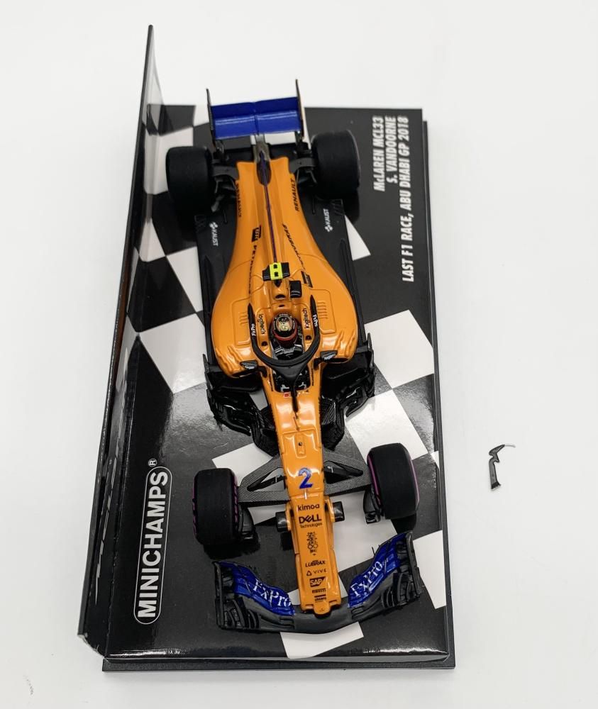 スパーク 1/43 マクラーレン MCL33 F.アロンソ アブダビ 2018