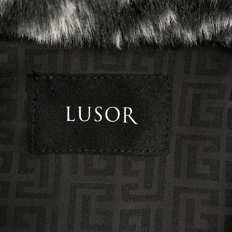 【美品】  LUSOR / ルーソル | バンダナ柄 エコファージャケット | M | ブラック | メンズ 美品】 LUSOR / ルーソル | バンダナ柄 エコファージャケット | M