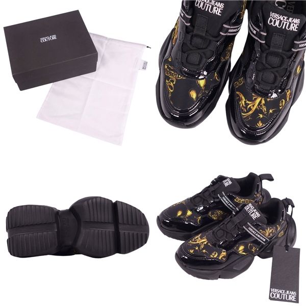 未使用 ヴェルサーチ VERSACE JEANS COUTURE スニーカー ロ - メルカリ