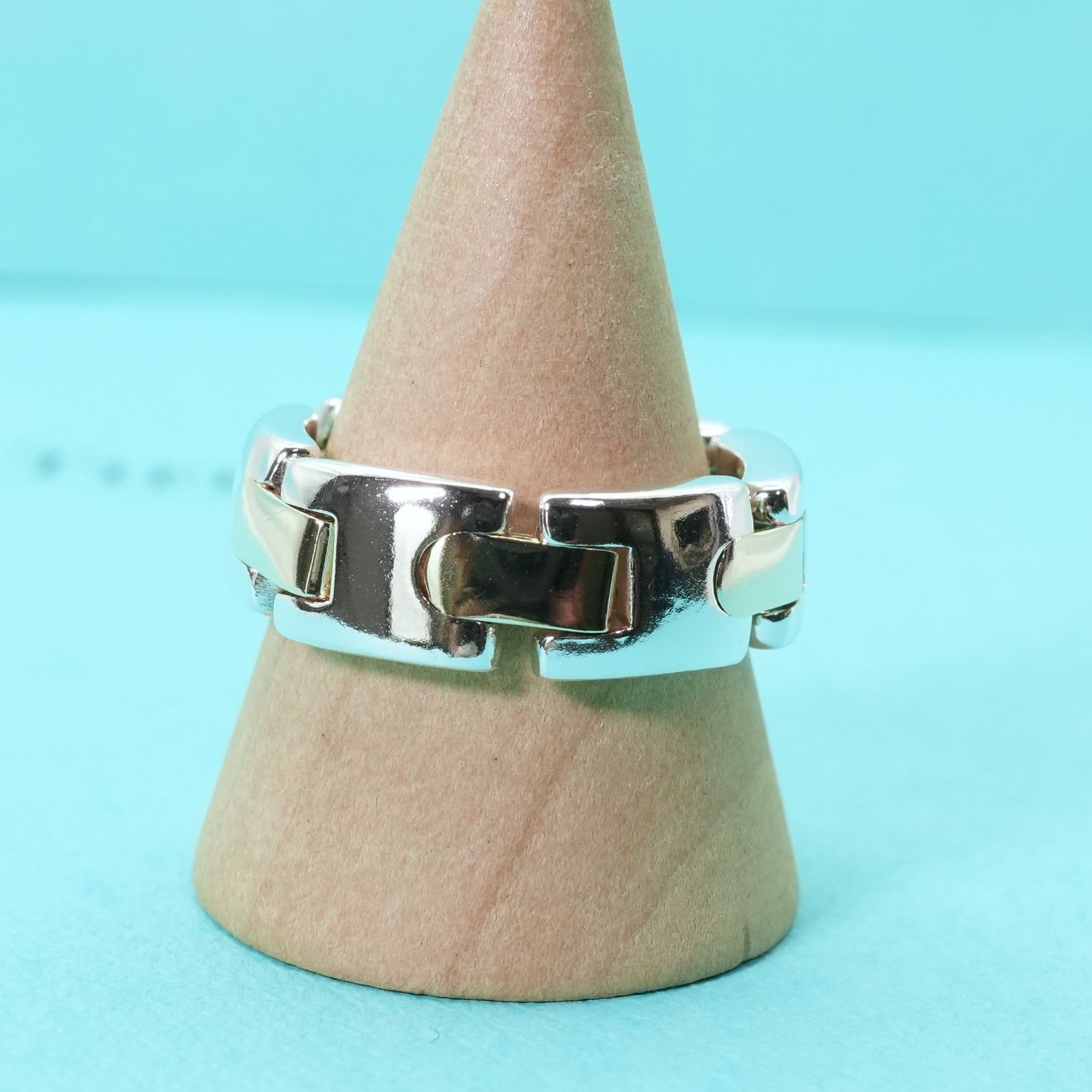 ティファニーHコンビリング 　　14号強　新品仕上げ　無傷未使用に近い ティファニーHコンビリング 14号強新品仕上げ無傷未使用に近い