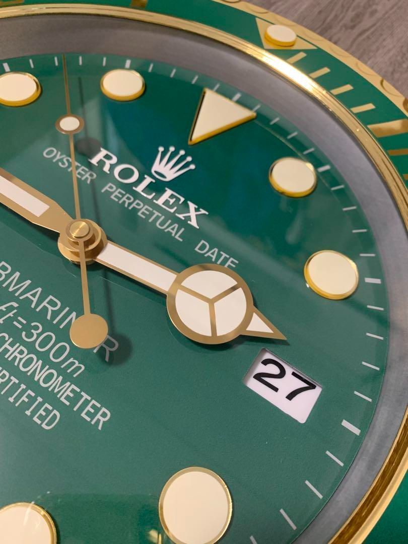 ■早い者勝ち■ロレックス　掛け時計　サブマリーナ　グリーン ロレックス ROLEX 掛け時計 サブマリーナグリーン-WTO輸入1