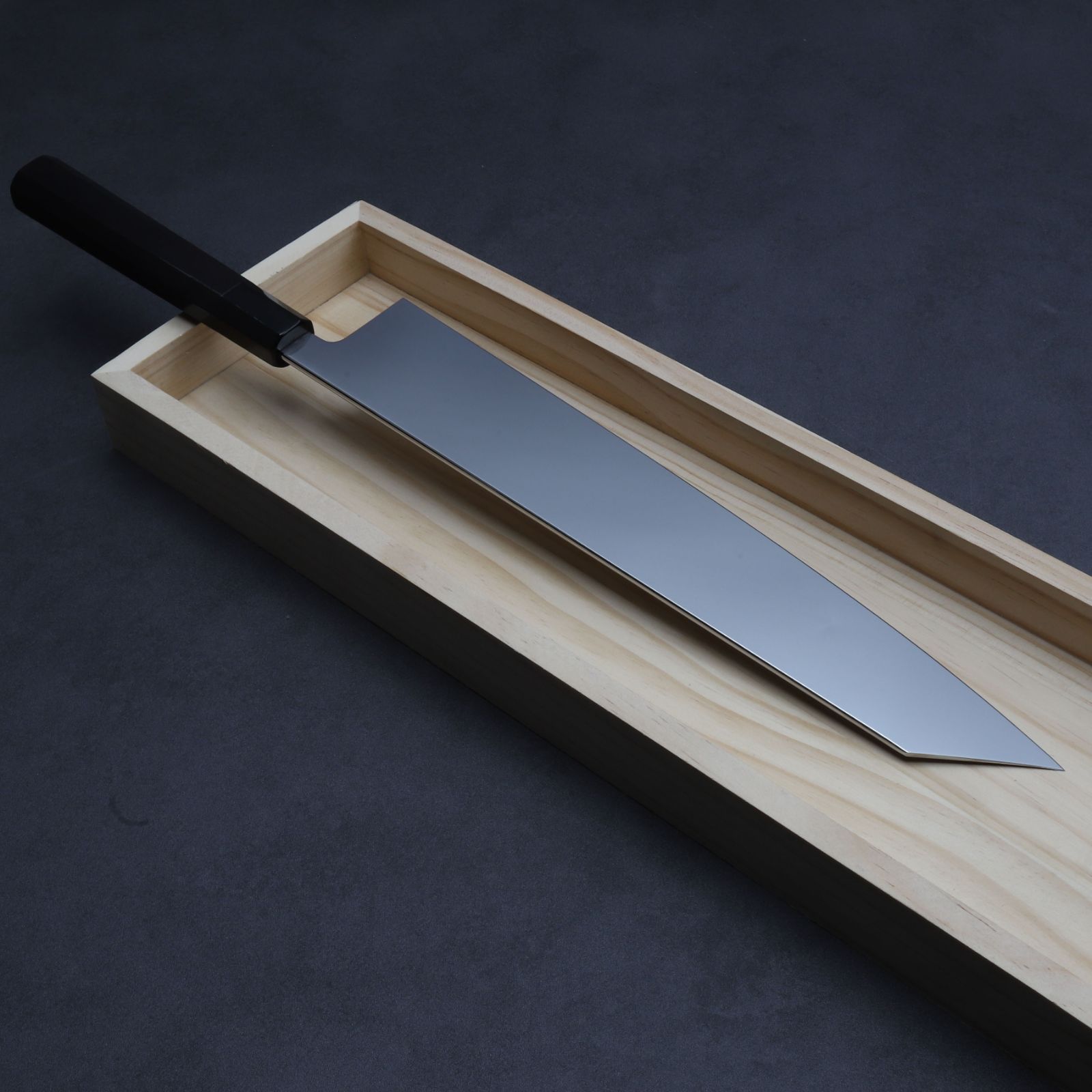  切付牛刀 両刃包丁 尺 刃渡り300 mm 通常鏡面仕上げ 本刃付け 八角柄 和牛刀 洋包丁 刺身包丁 牛刀 包丁 ナイフ