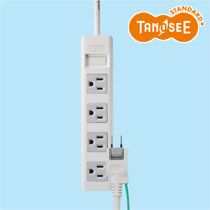 【新品・2営業日で発送】SANWASUPPLY サンワサプライ OAタップ マグネット付 3P4個口 2.5m(TAP-N342T)
