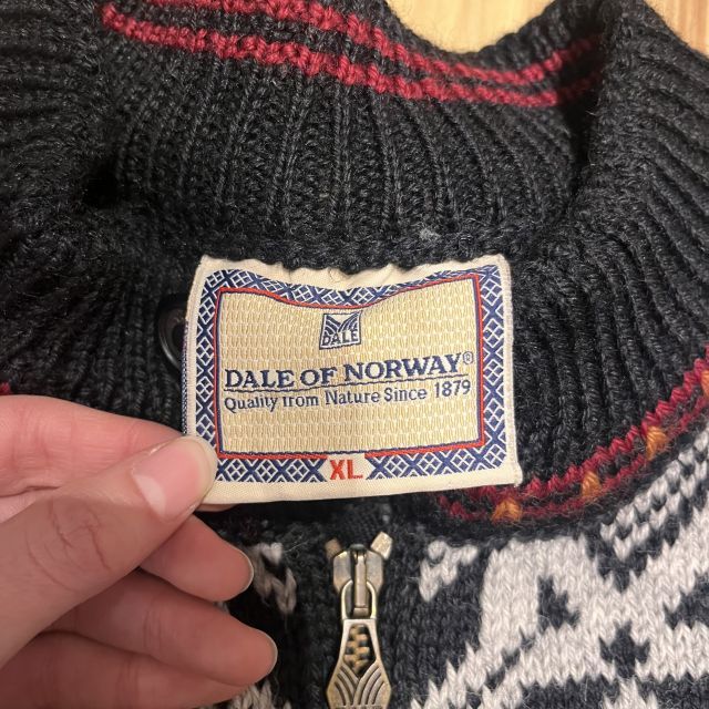 DALE OF NORWAY/デールオブノルウェー】ハーフジップニット