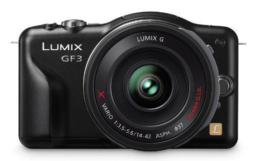 【中古】Panasonic Lumix DMC-GF3XK 12.1 MP Micro Four Thirds Compact System Camera with 3-Inch Touch-Screen LCD and Panasonic Lumix DMC-GF3XK 12.1 MP Micro Four Thirds Compact System