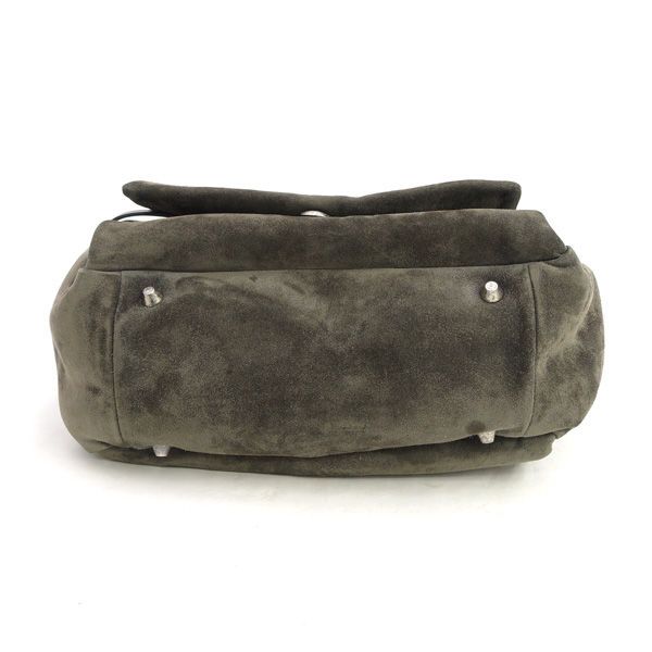 BRUNELLO CUCINELLI / ブルネロ クチネリ ◆スウェード ワンショルダーバッグ グレー レザー DS57012 【バッグ/バック/BAG/鞄/カバン】 ブランド【中古】 [0220537303] BRUNELLO CUCINELLI / ブルネロ クチネリ ◇スウェード ワンショルダー