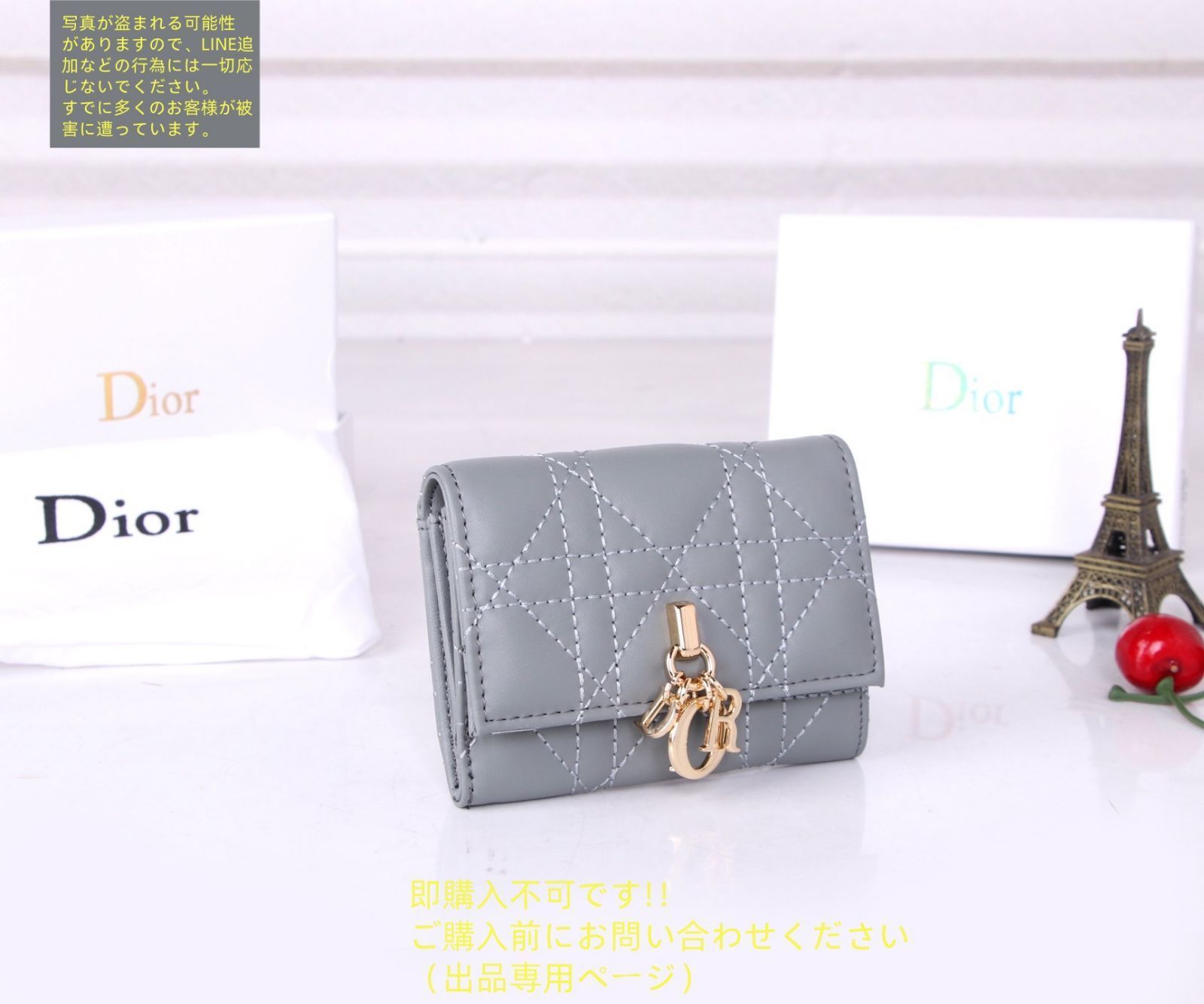 値下げ不可 クリスチャンDior 折財布　レディディオール 良品 クリスチャンDior 折財布 レディディオール - メルカリ