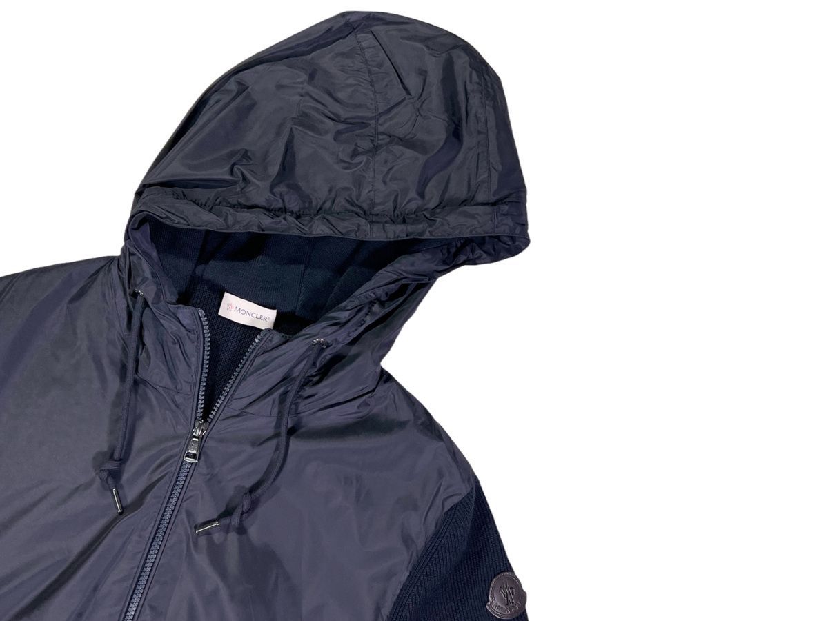 MONCLER モンクレール アクリル+羊毛 ナイロン パーカ ロゴ 新品