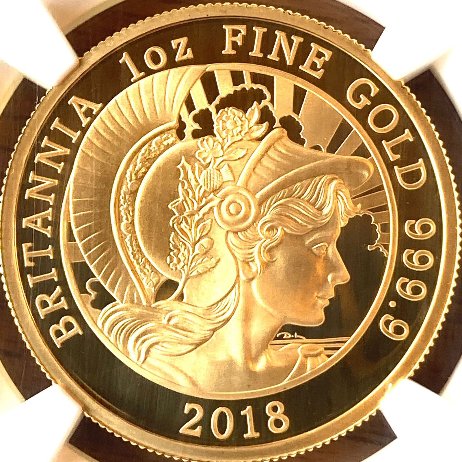 最高鑑定 ブリタニア 2018年 100ポンド プルーフ金貨 NGC イギリス 